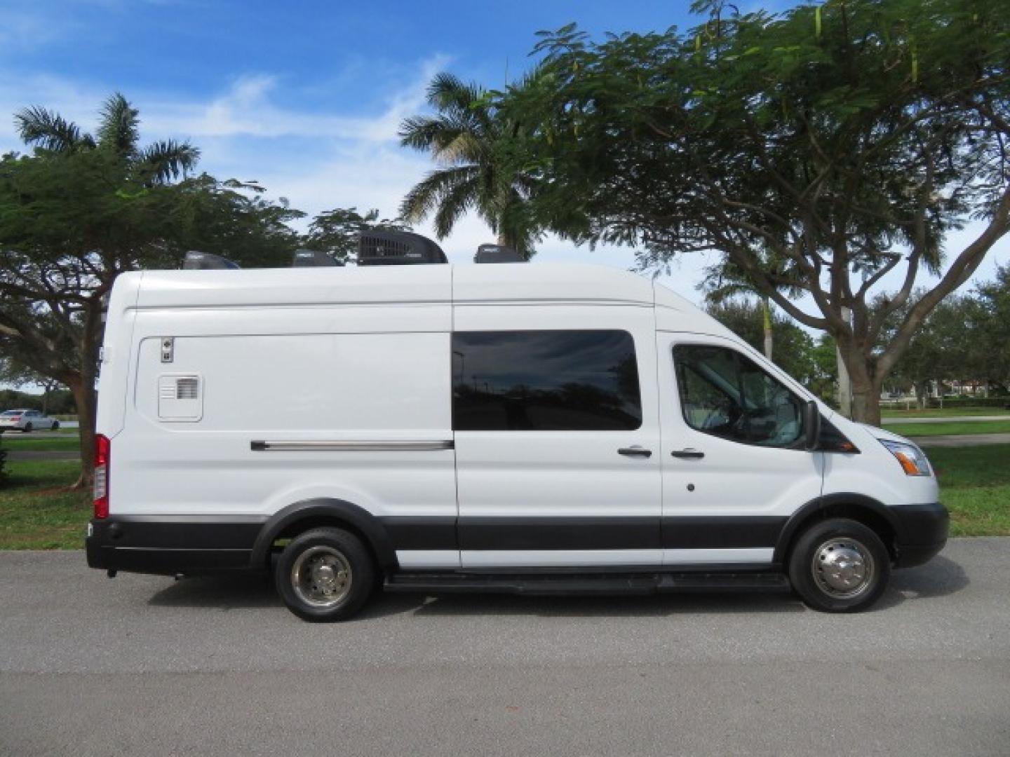 2019 White /Gray Ford Transit (1FTRS4XG0KK) , located at 4301 Oak Circle #19, Boca Raton, FL, 33431, (954) 561-2499, 26.388861, -80.084038 - 2019 Ford Transit T350 High Roof Extended Commercial Dog Grooming Van Wag-n-tails Dyna Groom Conversion fully equipped with everything you need to start your dog grooming business or add to your fleet. Mobile Dog Grooming Van Mobile Grooming Vehicle. Wag-N-Tails Conversion. This van is fully loaded - Photo#3